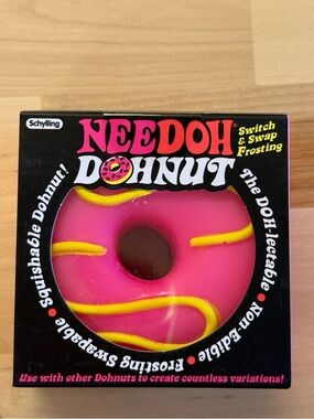 Viral Pink & Yellow frosted Needoh Dohnut Switch & Swap Frosting RARE! Fast Ship